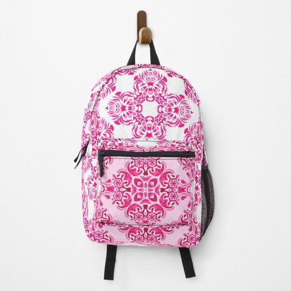 Item preview, Pink and White Mediterranean Style Tile Pattern designed and sold by PirateAvocado.