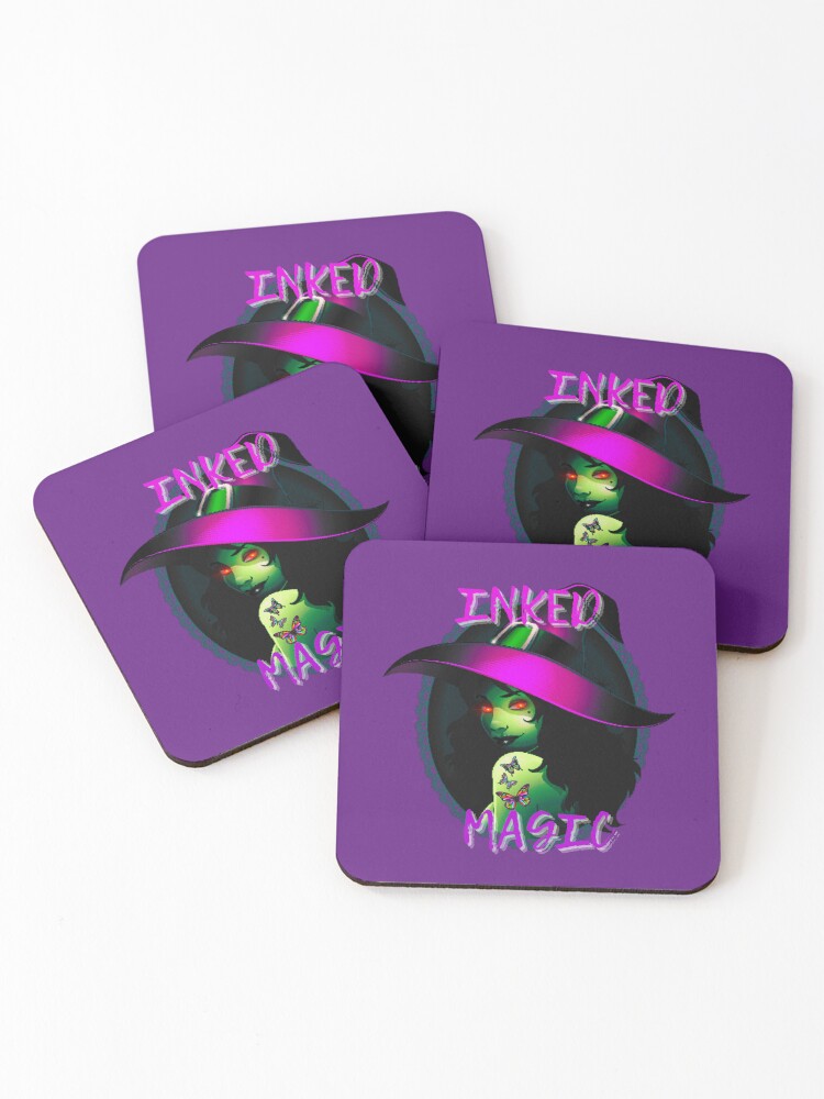 Thumbnail 1 of 5, Coasters (Set of 4), Inked Magic designed and sold by vhogle.