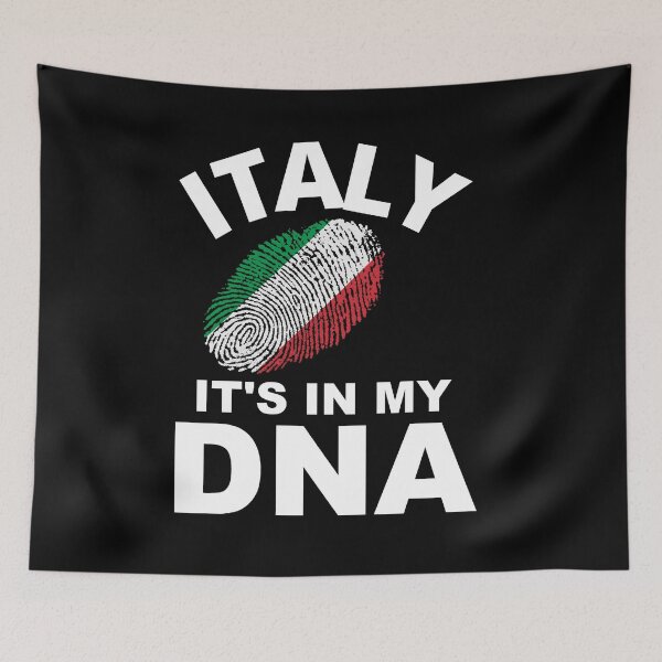 Item preview, It's in my DNA Fingerprint Italian Country Flag Italy Thumb designed and sold by Draculaura2009.