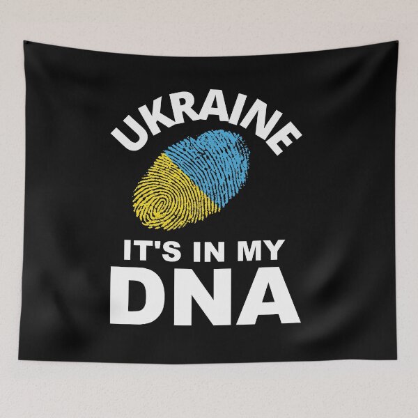 Item preview, It's In My DNA Ukraine Fingerprint Ukrainian Ukraine Flag designed and sold by Draculaura2009.