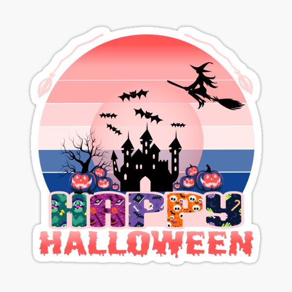 Spooky Halloween Sublimation Happy Halloween Sticker For Sale By