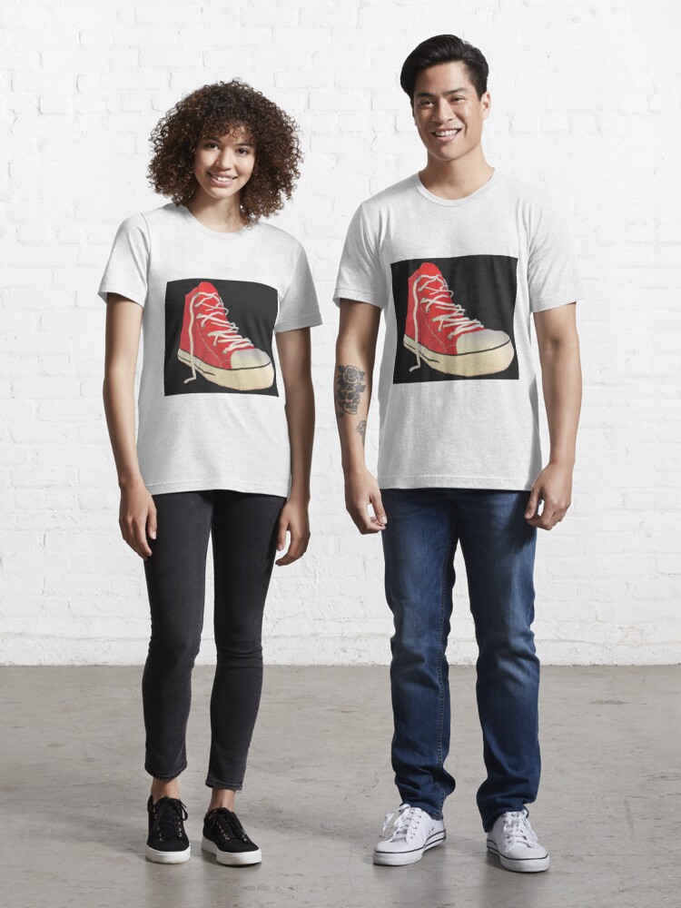 byld se tv bruser Converse Shoe Model" Essential T-Shirt for Sale by JOANNE BRODERICK |  Redbubble
