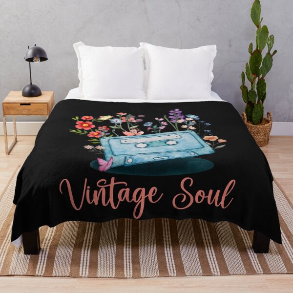 Artikelvorschau, Retro Vintage Soul-Kassetten-Blumen entworfen und verkauft von HappyLifeCreate.