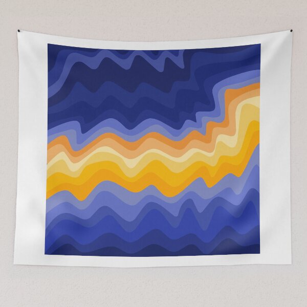 Item preview, blue and yellow color combination designed and sold by galleryyans.