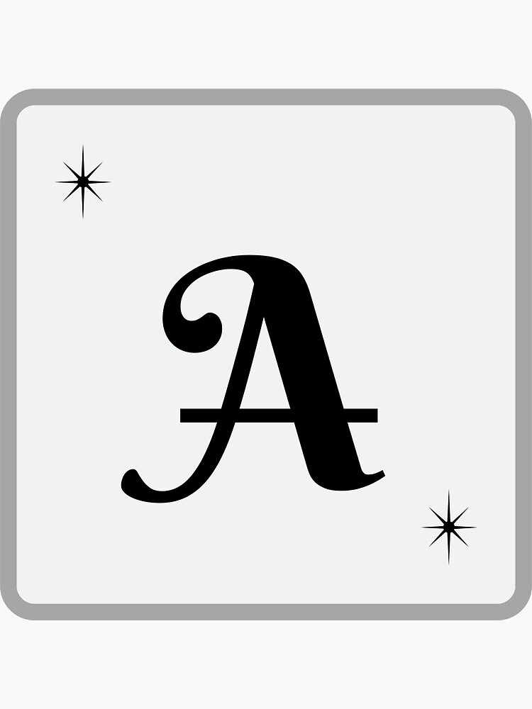 a-letters-from-alphabets-educational-sticker-for-sale-by-tahkadisigns-redbubble