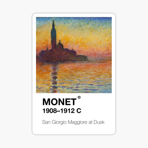 Item preview, Claude Monet San Giorgio Maggiore at dusk pantone designed and sold by Platform11west.