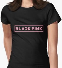 Blackpink Logo- Pink Women's Fitted T-Shirt