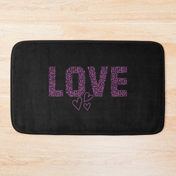 Item preview, Purple Floral Love Quote Inspiration designed and sold by HappyLifeCreate.