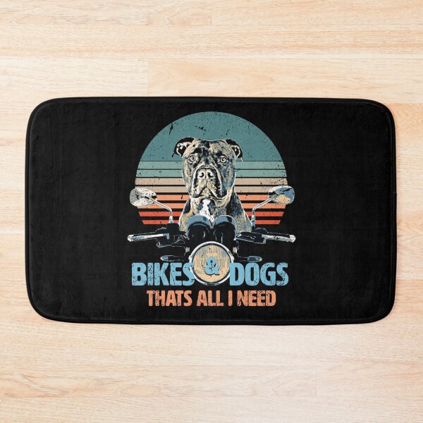 Item preview, Bikes & Dogs - Cute American Pit Bull Terrier rides a motorcycle designed and sold by BrainlabStudios.