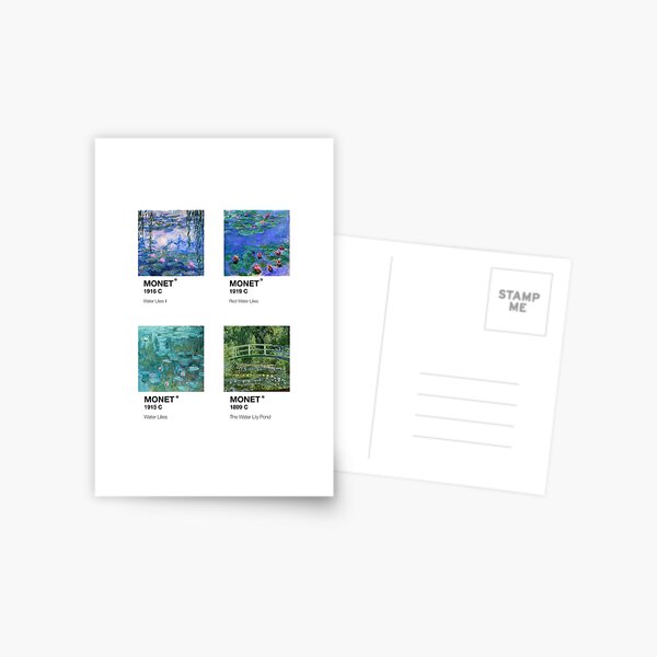 Item preview, monet pantone sticker pack 3 water lilies designed and sold by Platform11west.