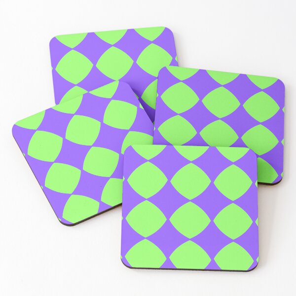 Item preview, Purple and Green Wavy Tiles designed and sold by PurpleNotebook.