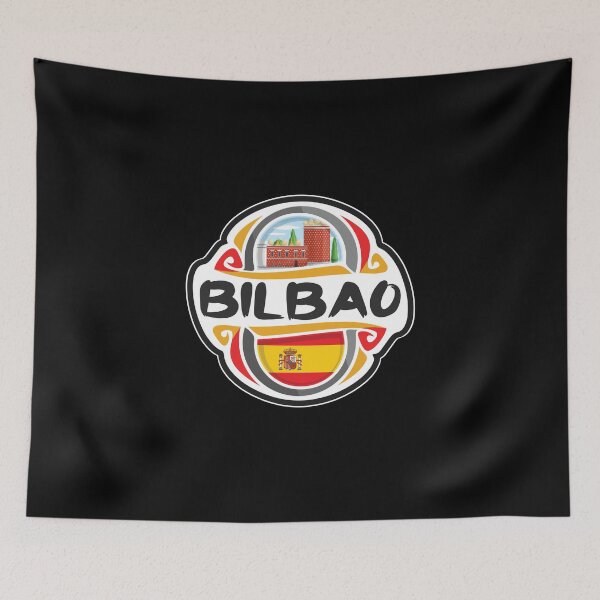 Item preview, Bilbao Spain Flag Badge Travel Souvenir Stamp designed and sold by TeeHome.