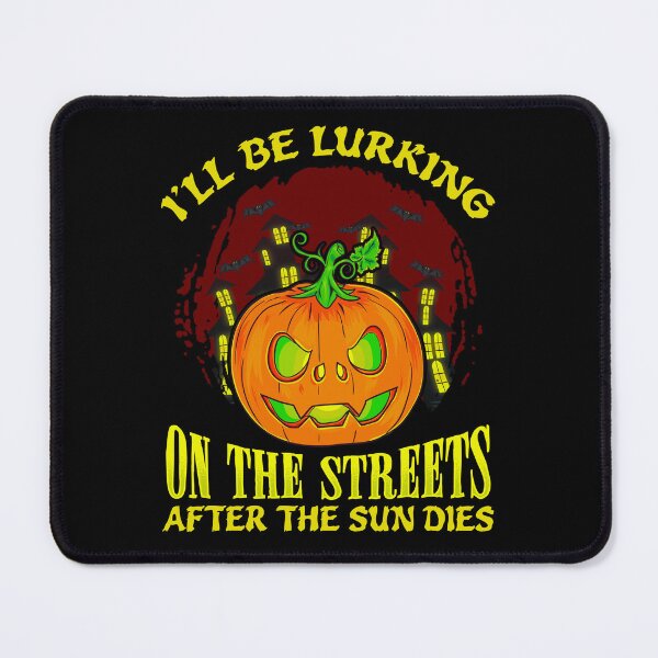 Item preview, Funny Halloween Carved Pumpkin Jack O'Lantern Lurking On The Streets designed and sold by UniQueensShop.