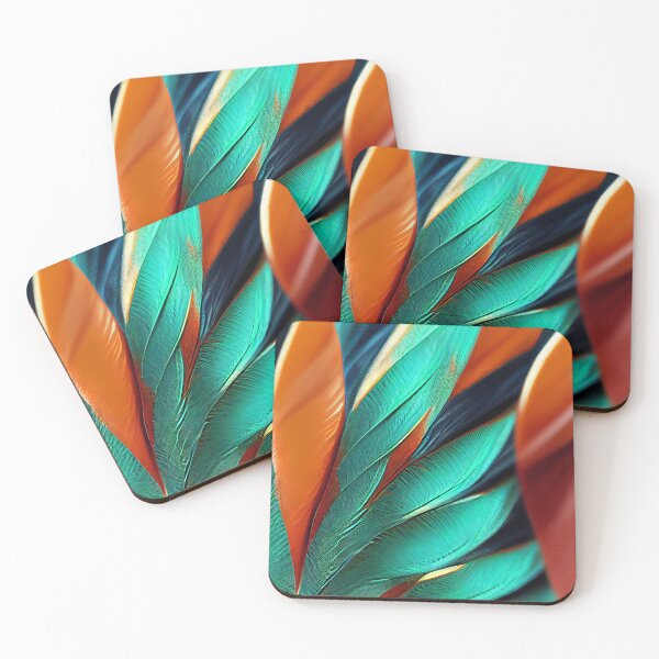 Item preview, Colorful Parrot Feathers designed and sold by AntielARt.