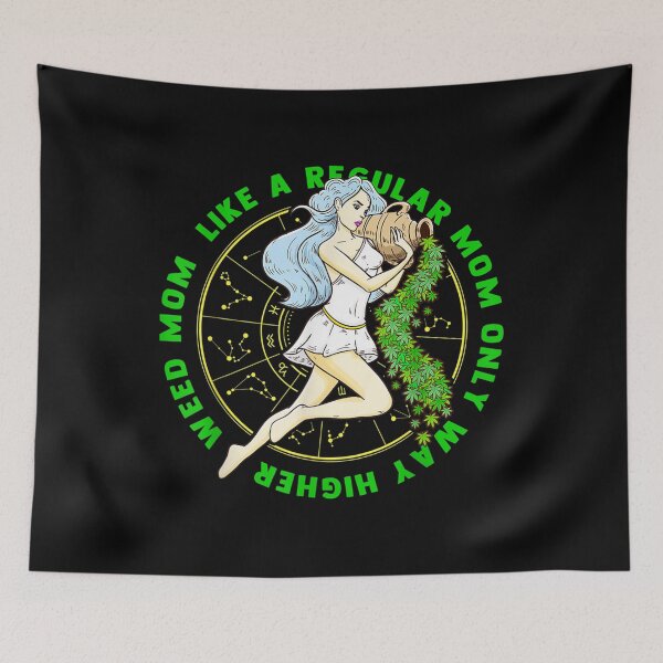 Item preview, Aquarius Zodiac Sign Marijuana Week Mom Cannabis designed and sold by SnowStore98.