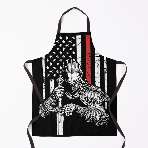 Item preview, Knight with America Flag Red Line designed and sold by Marsdk Art.