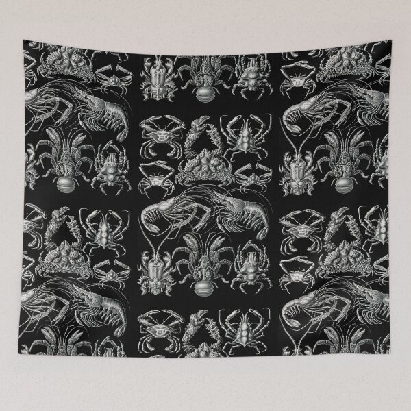 Item preview, Decapoda–Behnfukkreble ,Chesapeake blue crab ,White shrimp ,Whiteleg shrimp  by Ernst Haeckel designed and sold by TeeARTHY.