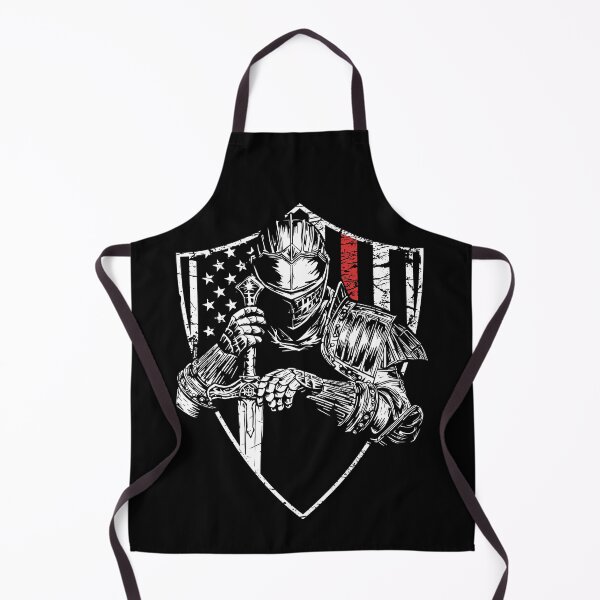 Item preview, Knight with America Flag Red Line designed and sold by Marsdk Art.