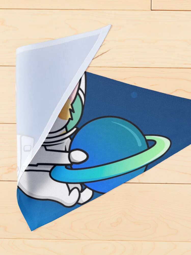 Alternate view of Corgi Astronaut in Space Pet Bandana