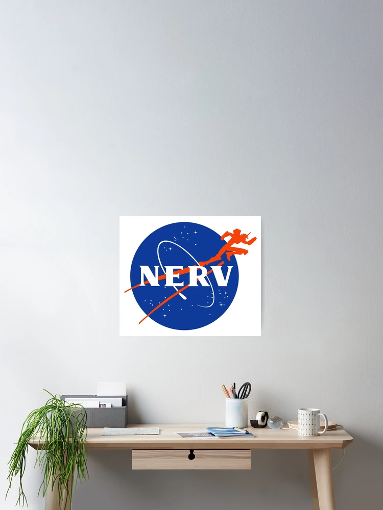 Thumbnail 2 of 3, Poster, NERV designed and sold by Sakuga Drip.