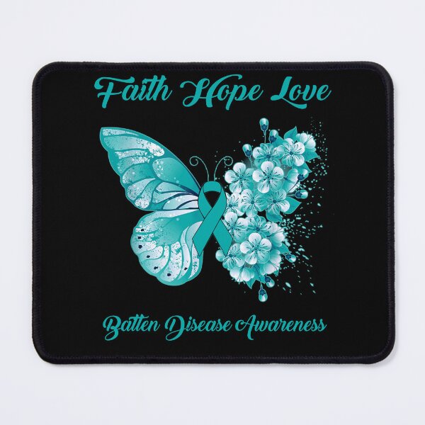 Item preview, Faith Hope Love Batten Disease Awareness Butterfly Ribbon Gifts designed and sold by Adropine.