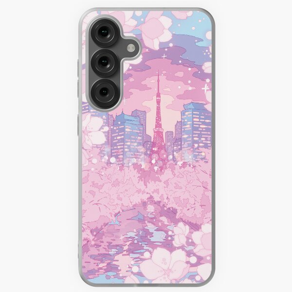 Item preview, The evening Tokyo lake view (pastel colors) designed and sold by AnGoArt.