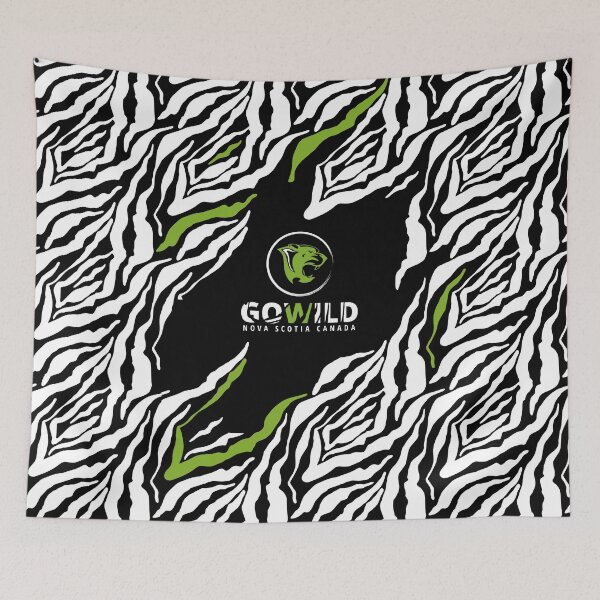 Item preview, GOWILD Seamless Zebra Panther / Cougar Design - black designed and sold by GOWILDstyle.