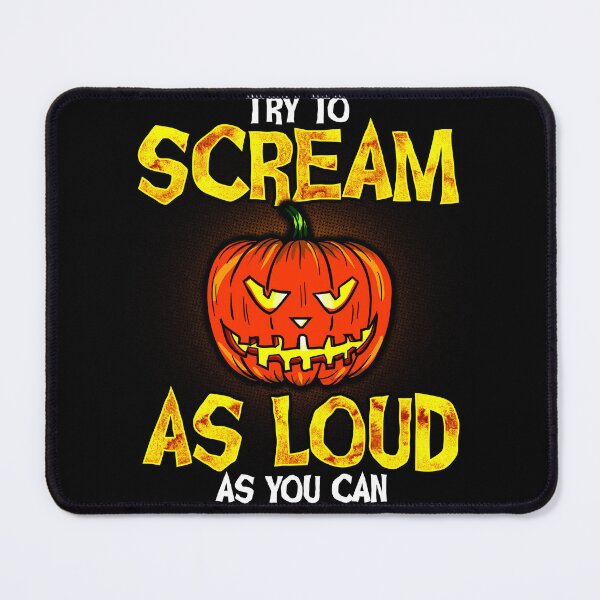 Item preview, Funny Halloween Carved Pumpkin Jack O'Lantern Scream As Loud As You Can designed and sold by UniQueensShop.