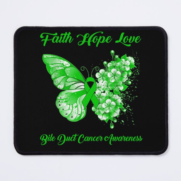 Item preview, Faith Hope Love Bile Duct Cancer Awareness Butterfly Ribbon Gifts designed and sold by Adropine.