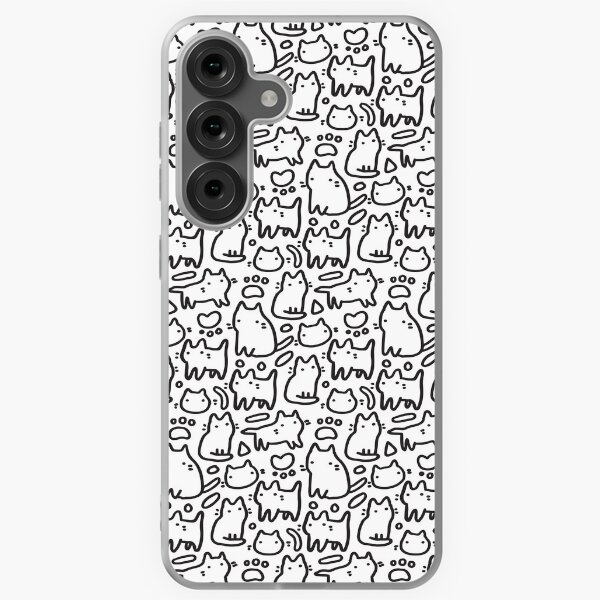 Item preview, Doodle cute kitty cats funny pattern designed and sold by kostolom3000.