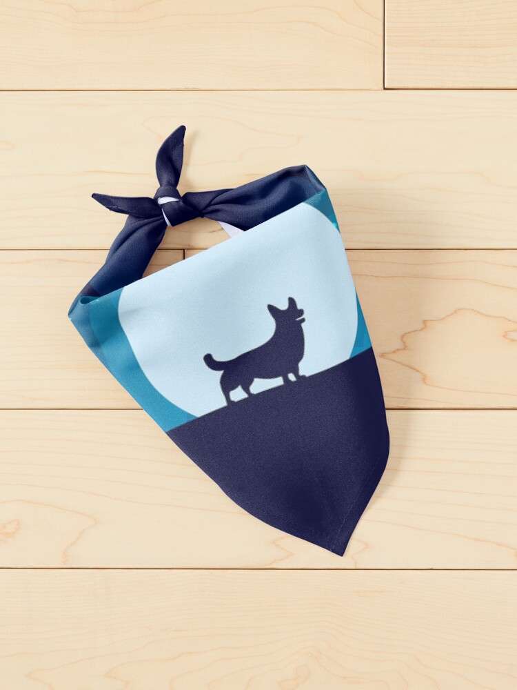 Alternate view of Corgi Shadow Wolf Pet Bandana