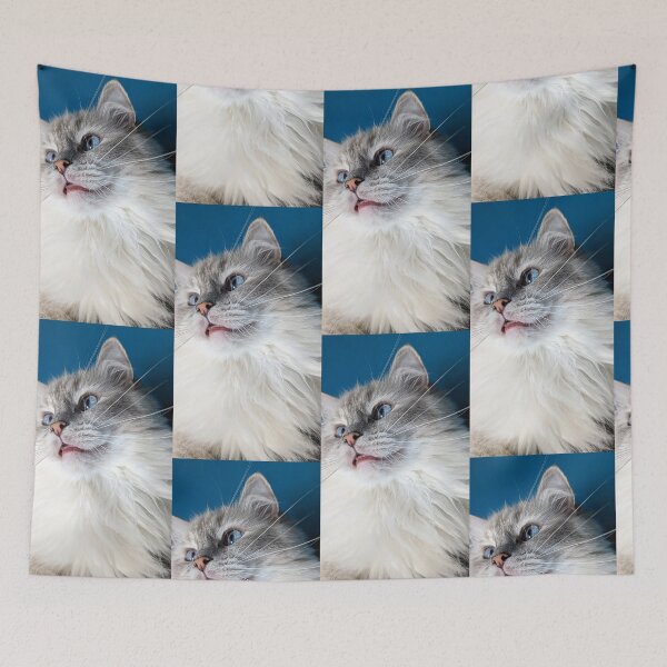 Item preview, Cute ragdoll cat face designed and sold by Fluffycat2020.