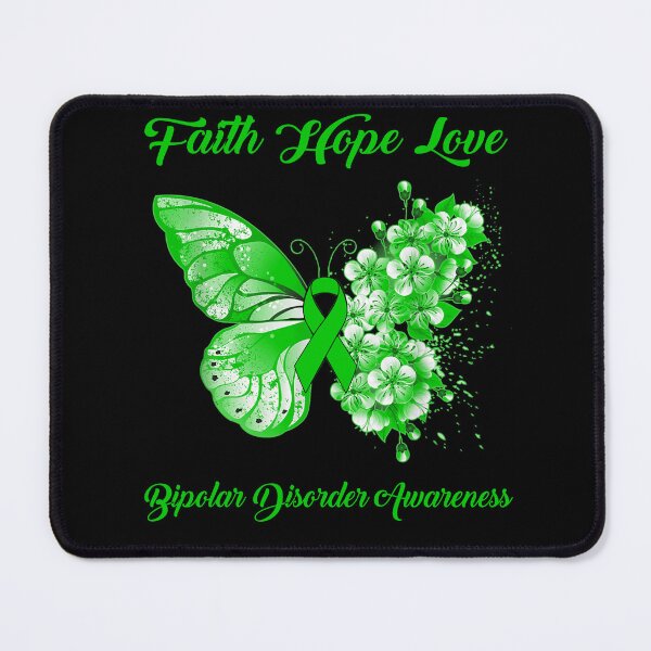 Item preview, Faith Hope Love Bipolar Disorder Awareness Butterfly Ribbon Gifts designed and sold by Adropine.