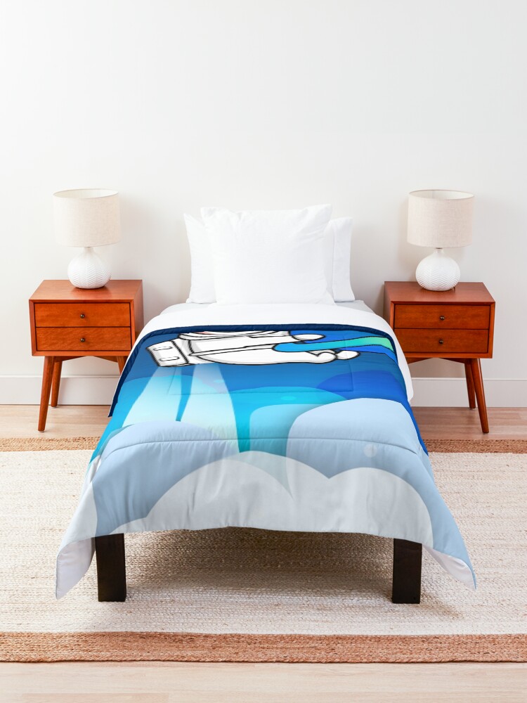 Alternate view of Corgi Astronaut in Space Comforter