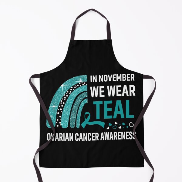 Item preview, In November We Wear Teal Ovarian Cancer Awareness designed and sold by Gillosina.