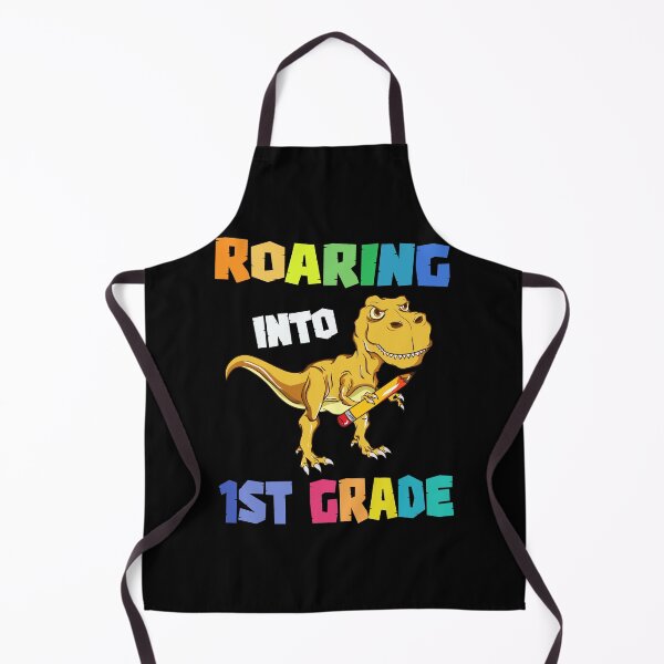 Item preview, Roaring Into 1st Grade Dinosaur Students Kids Back To School designed and sold by omgsavariya.