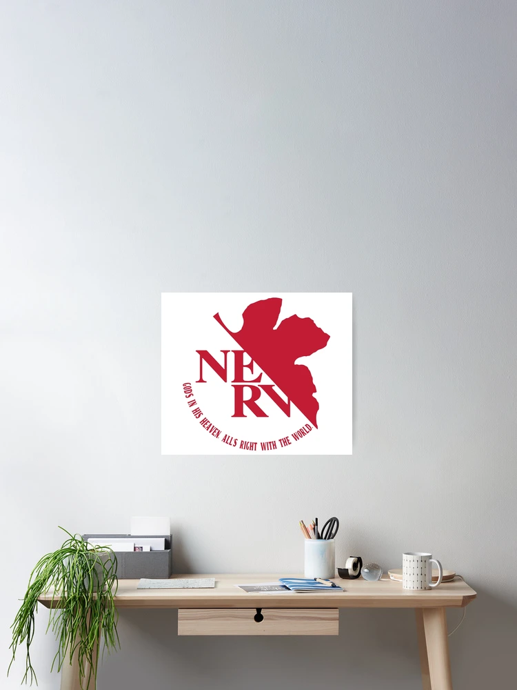Thumbnail 2 of 3, Poster, NERV designed and sold by Sakuga Drip.