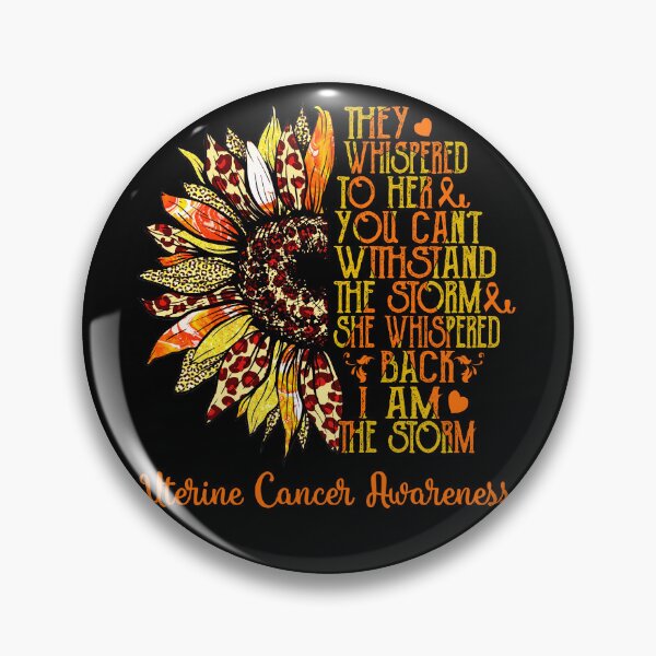 Item preview, I Am The Storm Sunflower Leopard Uterine Cancer Awareness designed and sold by rechardtee.