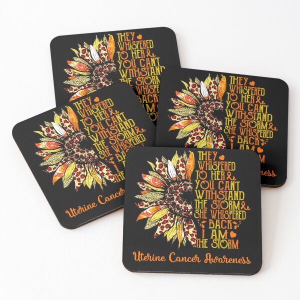Item preview, I Am The Storm Sunflower Leopard Uterine Cancer Awareness designed and sold by rechardtee.