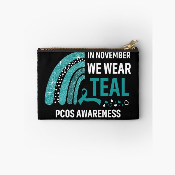 Item preview, In November We Wear Teal PCOS Awareness designed and sold by Gillosina.