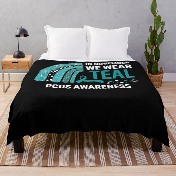 Item preview, In November We Wear Teal PCOS Awareness designed and sold by Gillosina.