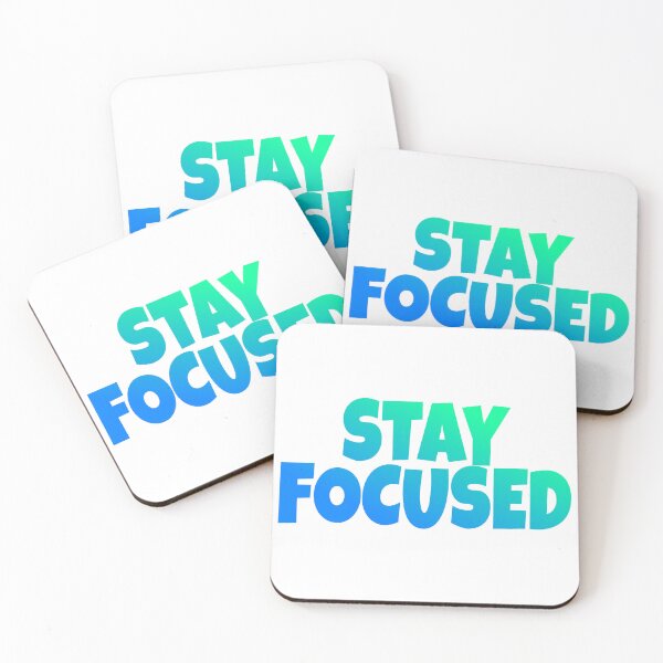 Item preview, Stay focused - blue green designed and sold by UNIX-G.