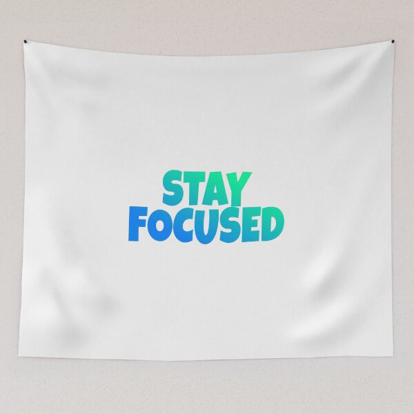 Item preview, Stay focused - blue green designed and sold by UNIX-G.