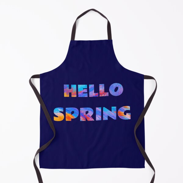 Item preview, Hello Spring blue design with image inside text. designed and sold by moxdesign.