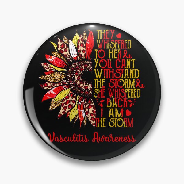 Item preview, I Am The Storm Sunflower Leopard Vasculitis Awareness designed and sold by rechardtee.
