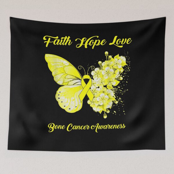 Item preview, Faith Hope Love Bone Cancer Awareness Butterfly Ribbon Gifts designed and sold by Adropine.