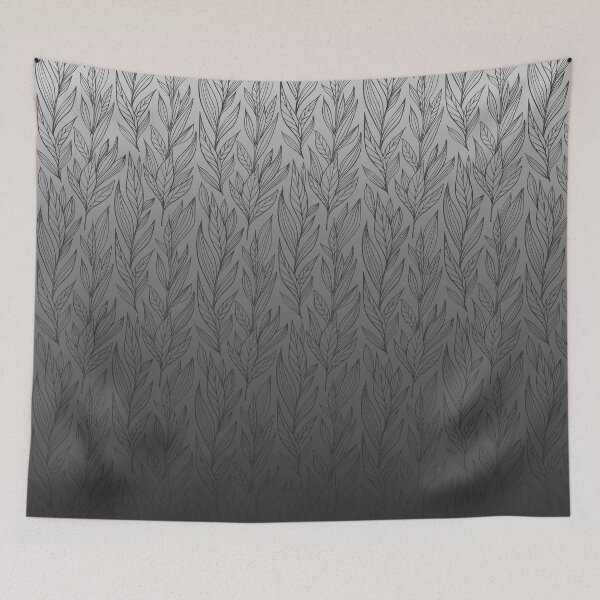 Item preview, Black leaf pattern  designed and sold by J sora.