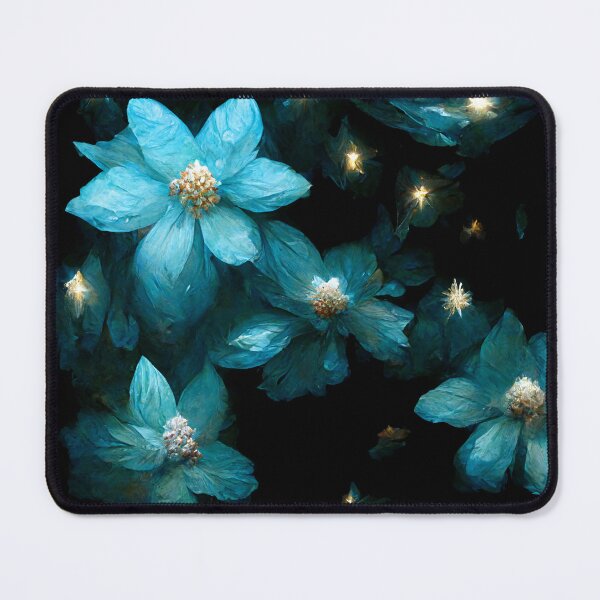 Item preview, Glowing Blue Flowers designed and sold by DarkAgeArt.