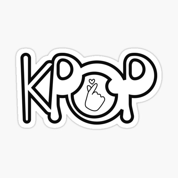 "KPOP HEART" Sticker for Sale by kamlynash Redbubble