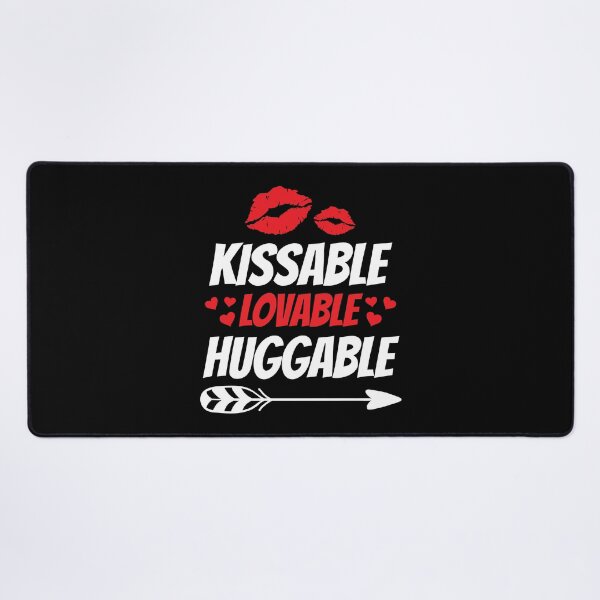 Item preview, Kissable Lovable Huggable Clothes Gift for Him Her Valentine designed and sold by haselshirt.